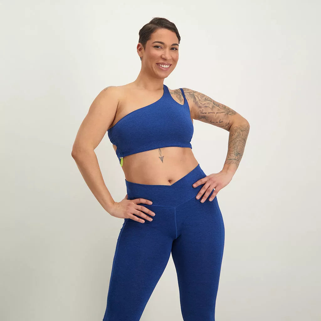 Evolve Scrunch Top Blue - Athletic Bee