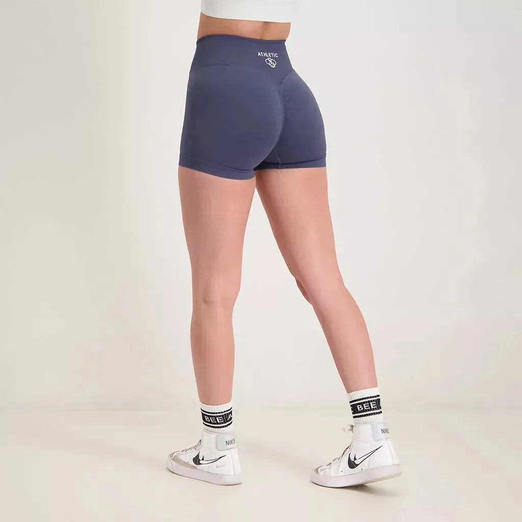 New collection activewear Athletic Bee Fusion Scrunch Seamless Short Moon Blue