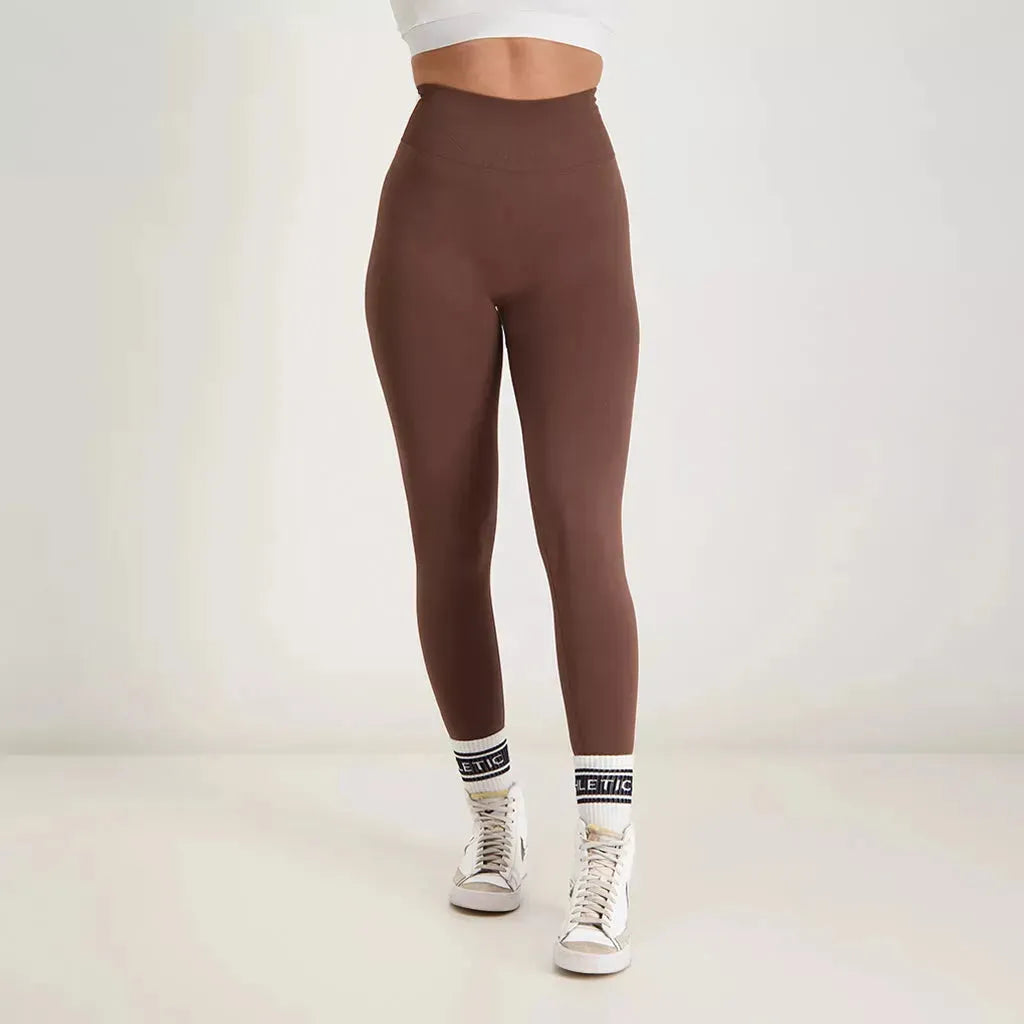 Fusion - Scrunch Seamless Legging Coffee Brown - Athletic Bee