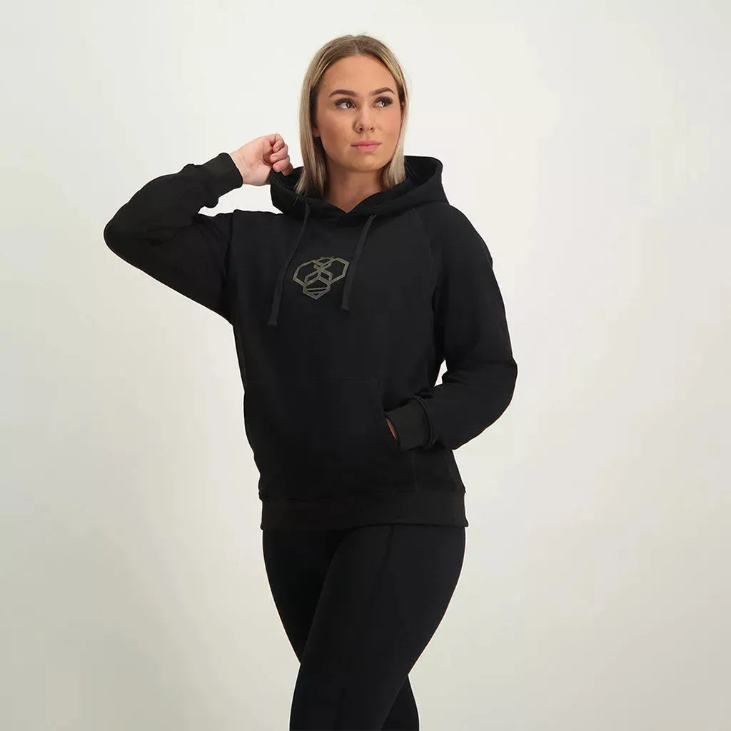 Athletic Bee Bee Fitted Hoodie Men Fitness Active Wear Sportswear Women fitness