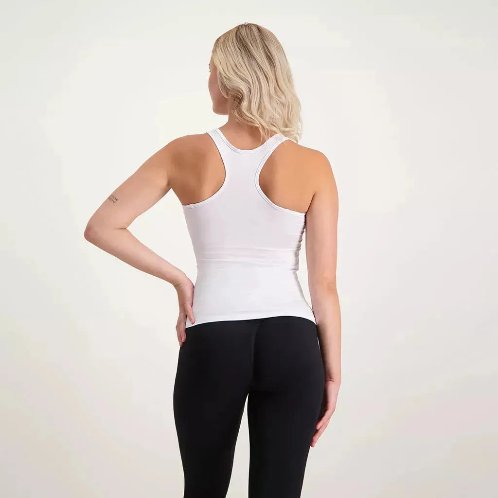Training Tank White - Athletic Bee