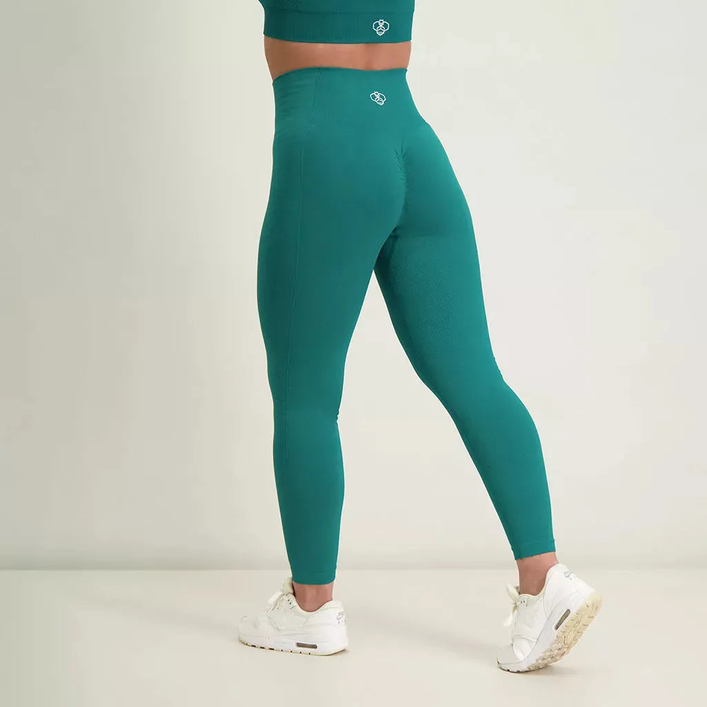 Green athletic leggings sales