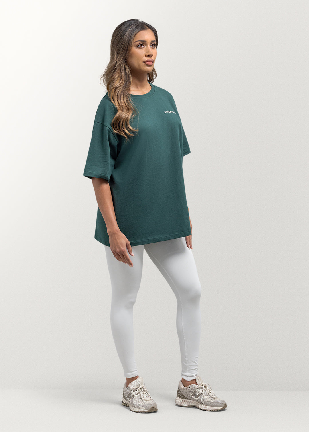 Everyday Athletic Oversized T-shirt Forest Green