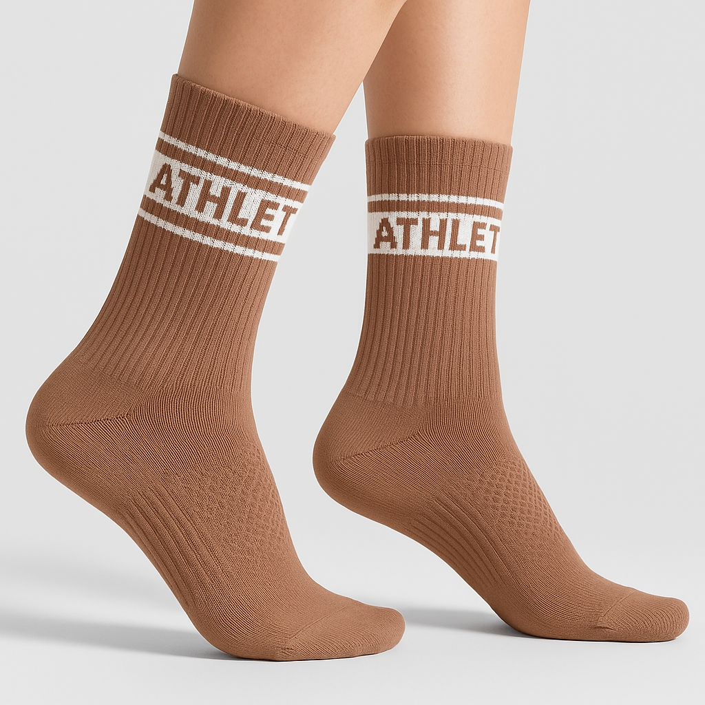 Crew Socks 3pk Warm Mocha