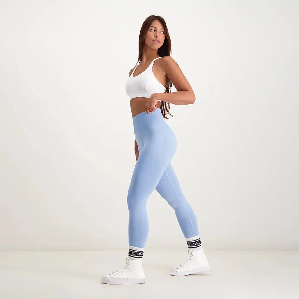 Light blue athletic leggings best sale