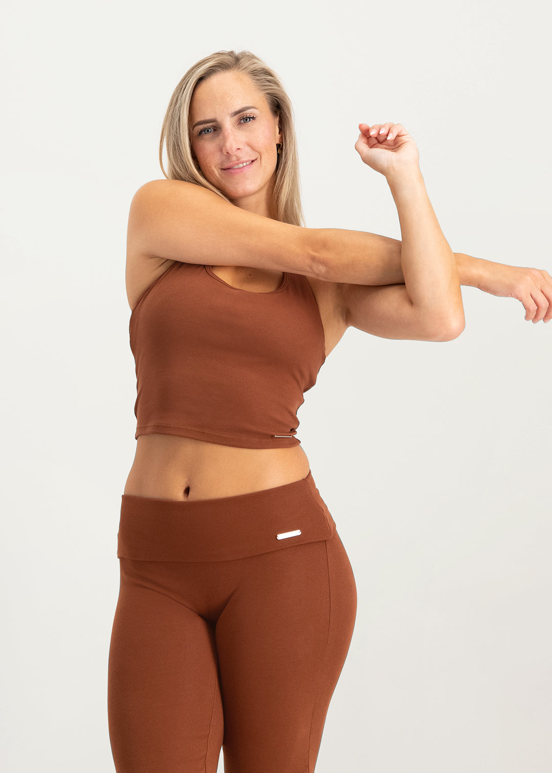 Flare Lounge Top - Brown