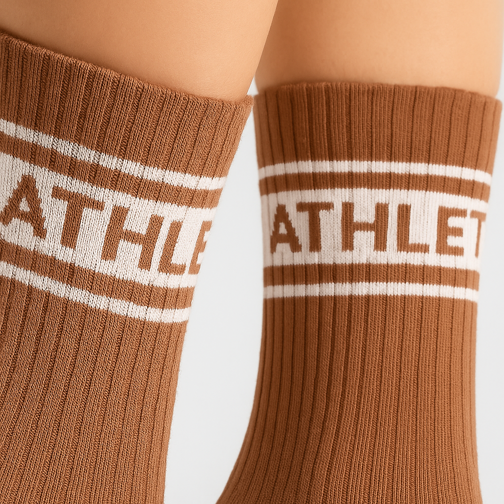 Crew Socks 3pk Warm Mocha