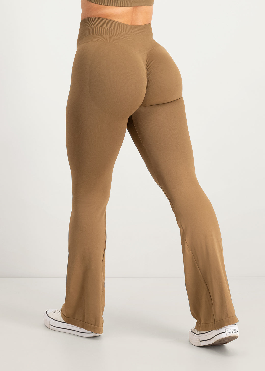 Flare Scrunch Legging - Brown