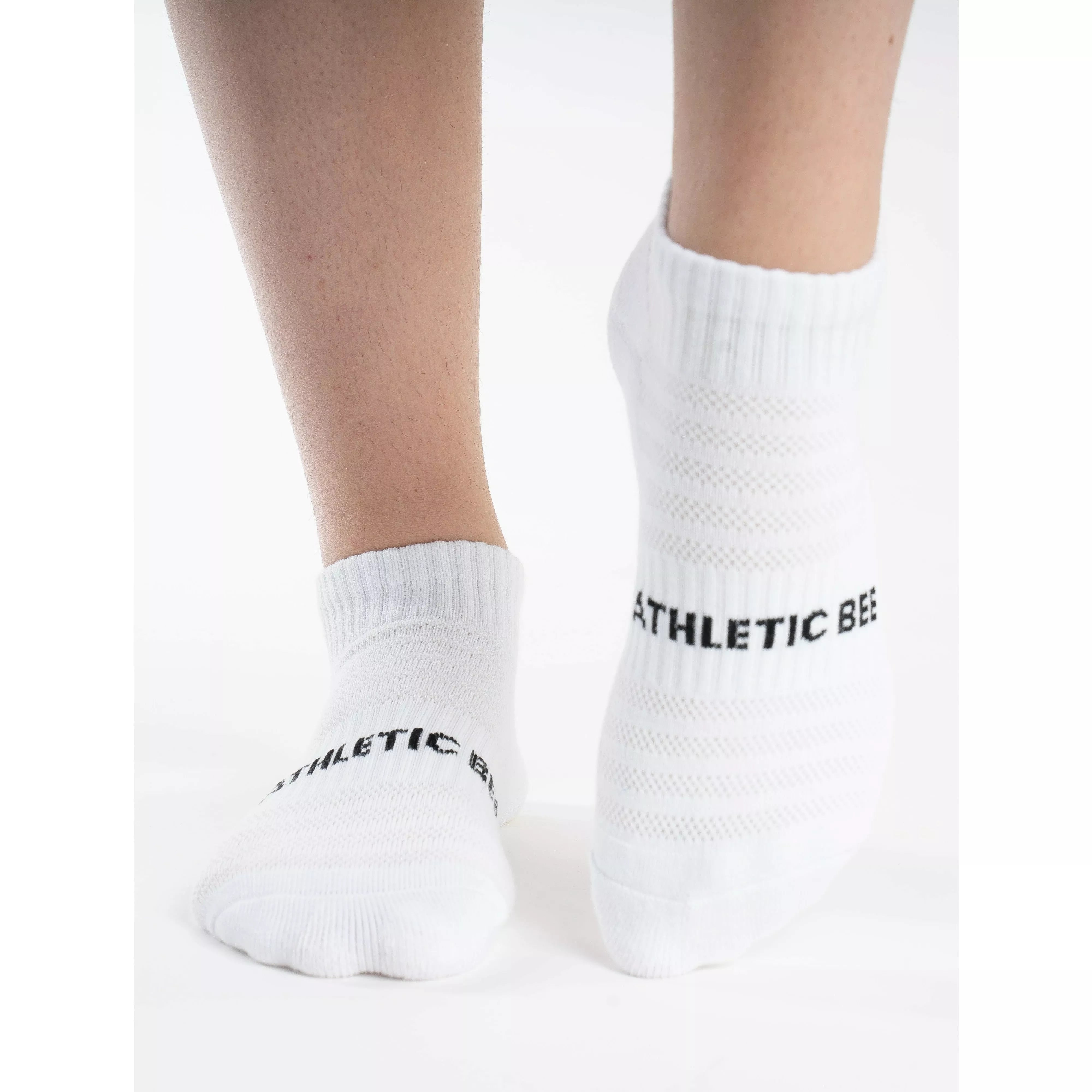 Ankle Socks 3pk White - Athletic Bee