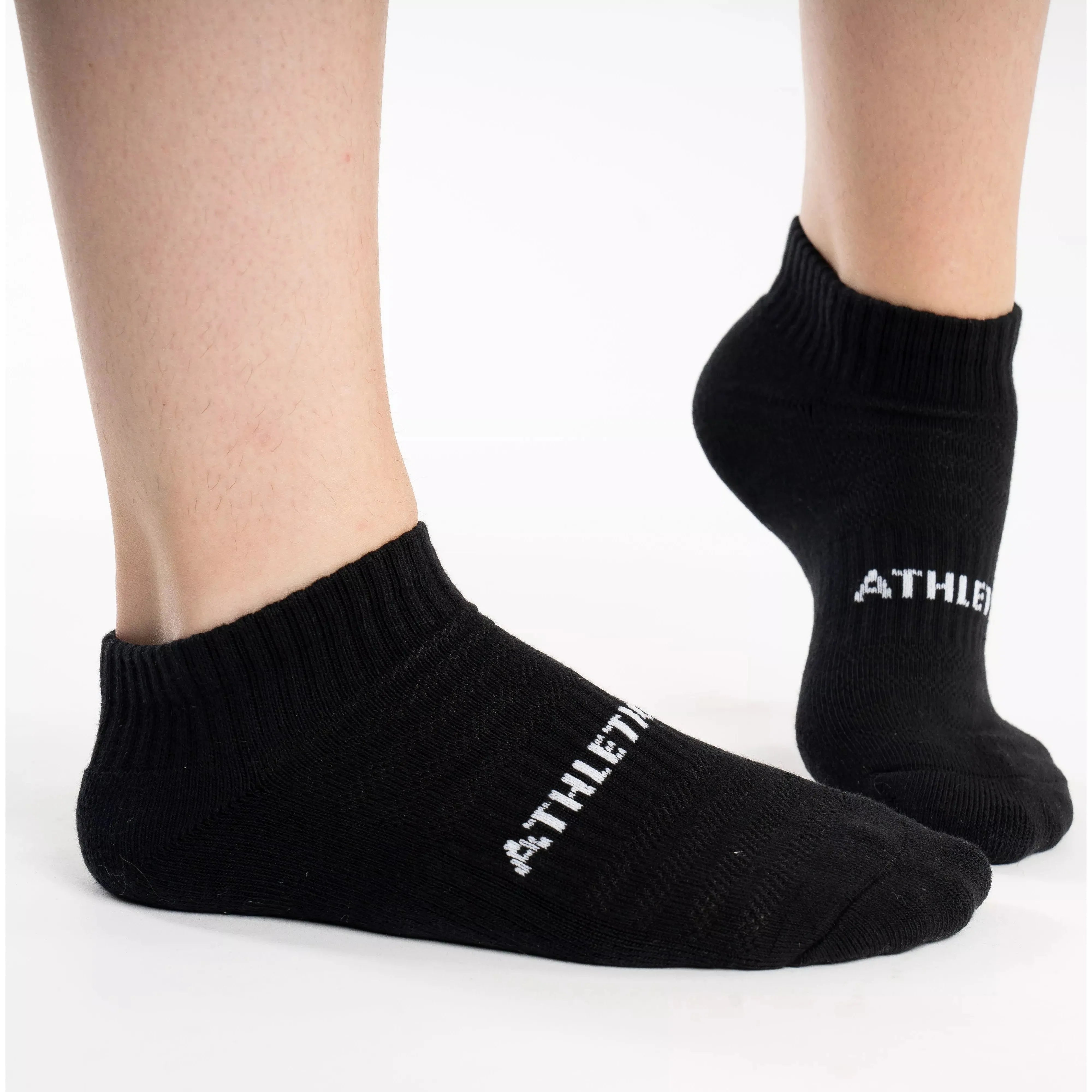 Ankle Socks 3pk Black - Athletic Bee