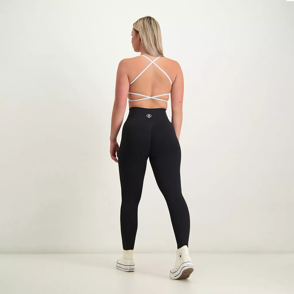 Athletic Bee - Backless Sports Bra White