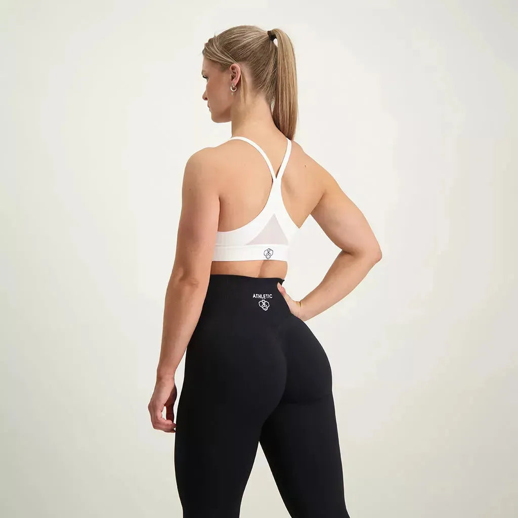 Pro Sports Bra White - Athletic Bee