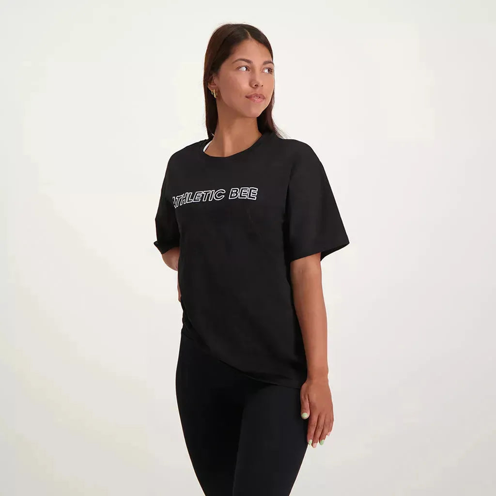 AB Oversized T-shirt Black - Athletic Bee