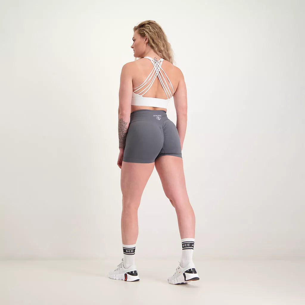 Fusion - Scrunch Seamless Short Grey - Athletic Bee