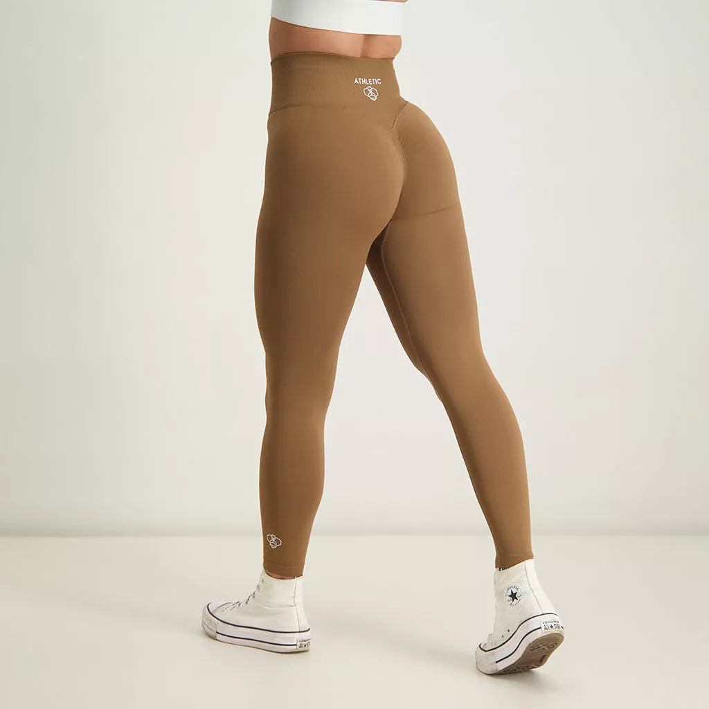 Athletic Bee - Scrunch Seamless Legging - Caramel - Activewear - Yoga