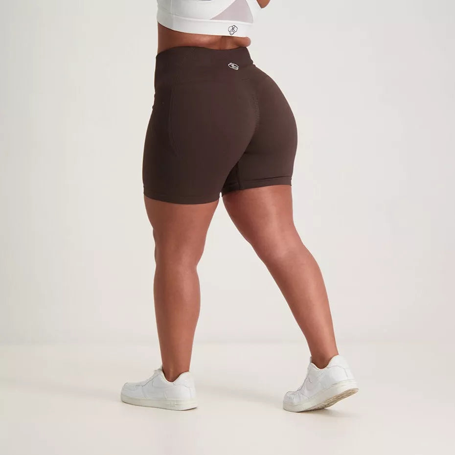 AB Scrunch Short Brown - Athletic Bee